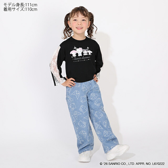 🆕【⭐訂購⭐】日本直送 🇯🇵🌀#Sanrio 蕾絲邊 長袖Tee［2款選］🌀 [ELIA-0094][261013]