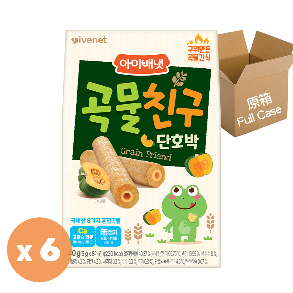 Ivenet貝貝 糙米手指餅(原箱)<40克(g) X 6件> 六款味道