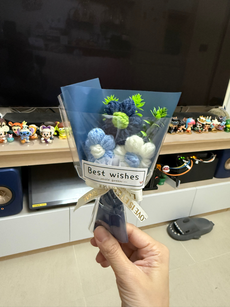 手工針織迷你小花束