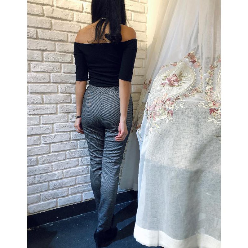 (SOLD OUT)High Waist Detective Cigarette Pants (FM126)