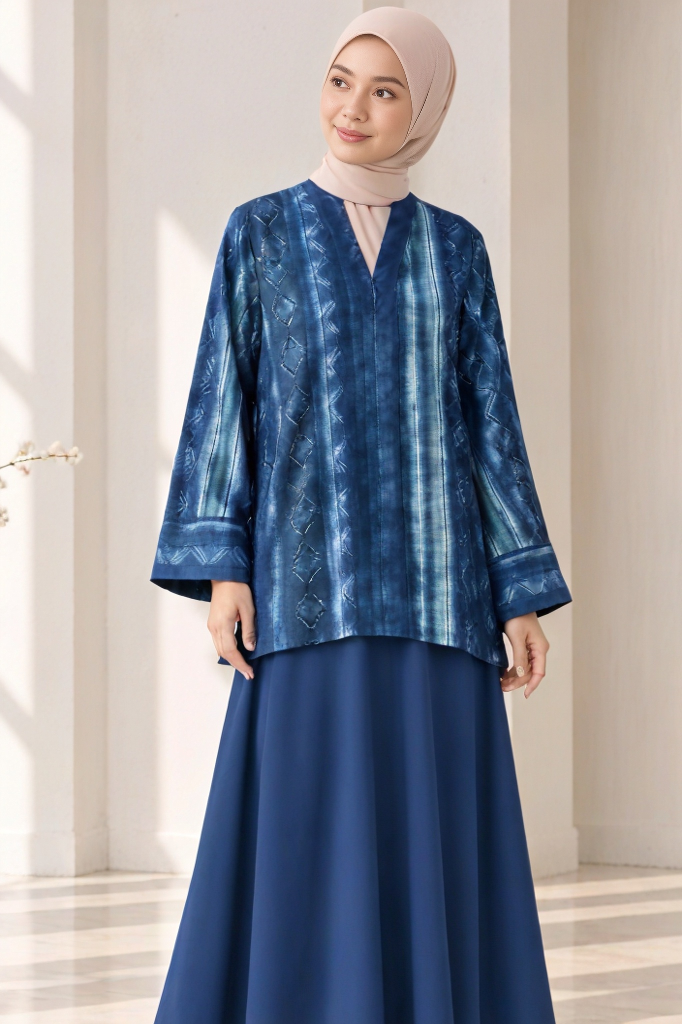LINEN TOP - Stormy Teal