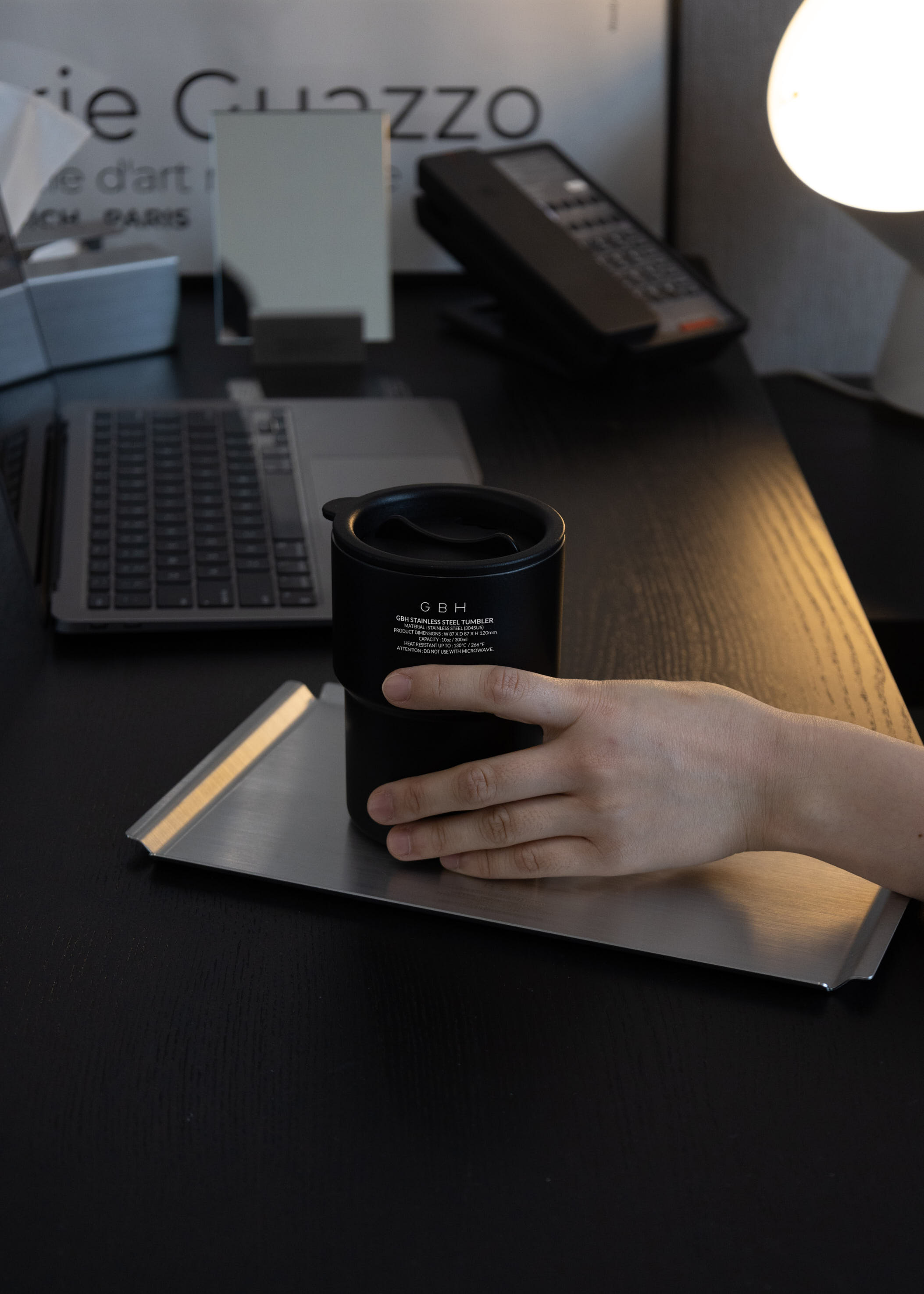 GBH STAINLESS STEEL TUMBLER / BLACK / 300ml