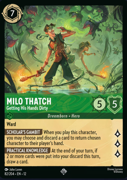 82/204 Milo Thatch - Getting His Hands Dirty SR