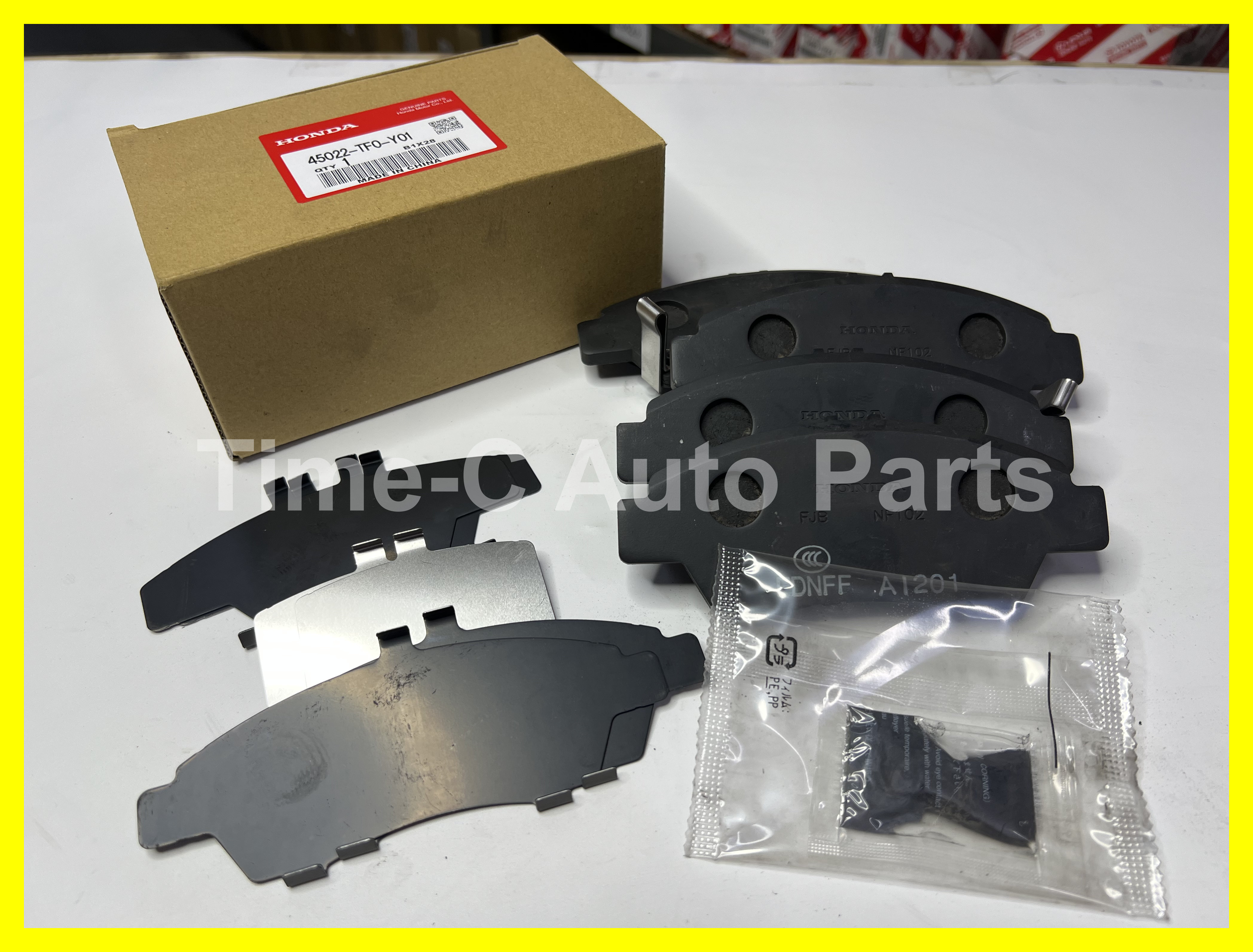 頭煞車皮(Y01) 45022-TF0-Y00 - Honda Fit Jazz GK Freed