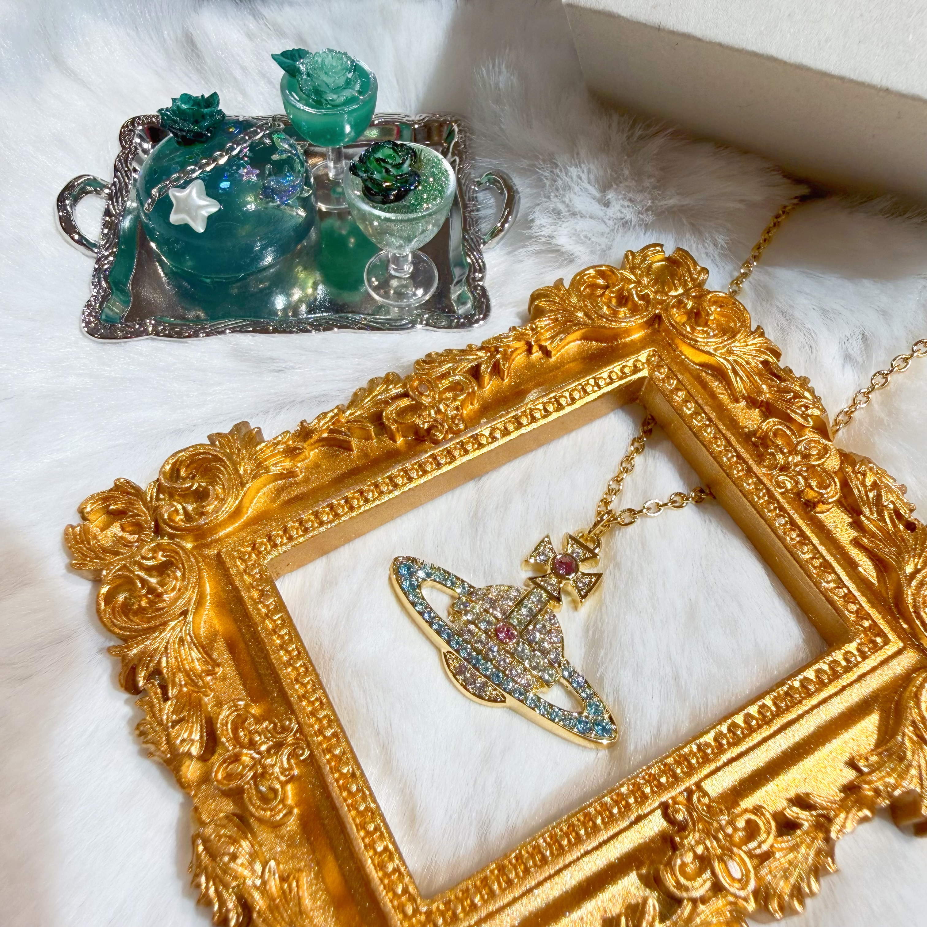 VW Kika necklace aqua/g