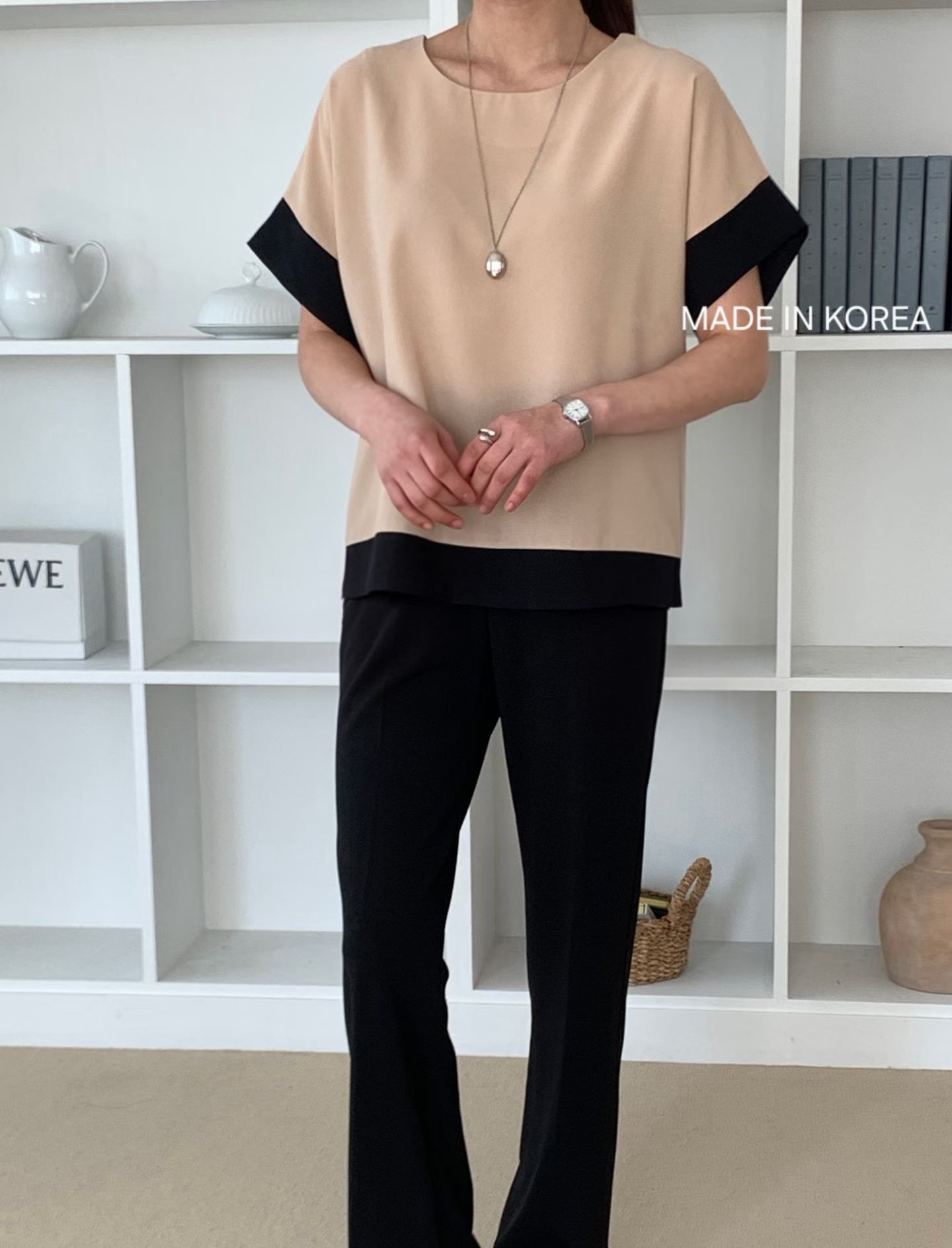 G6184 韓國🇰🇷靚料拼邊top