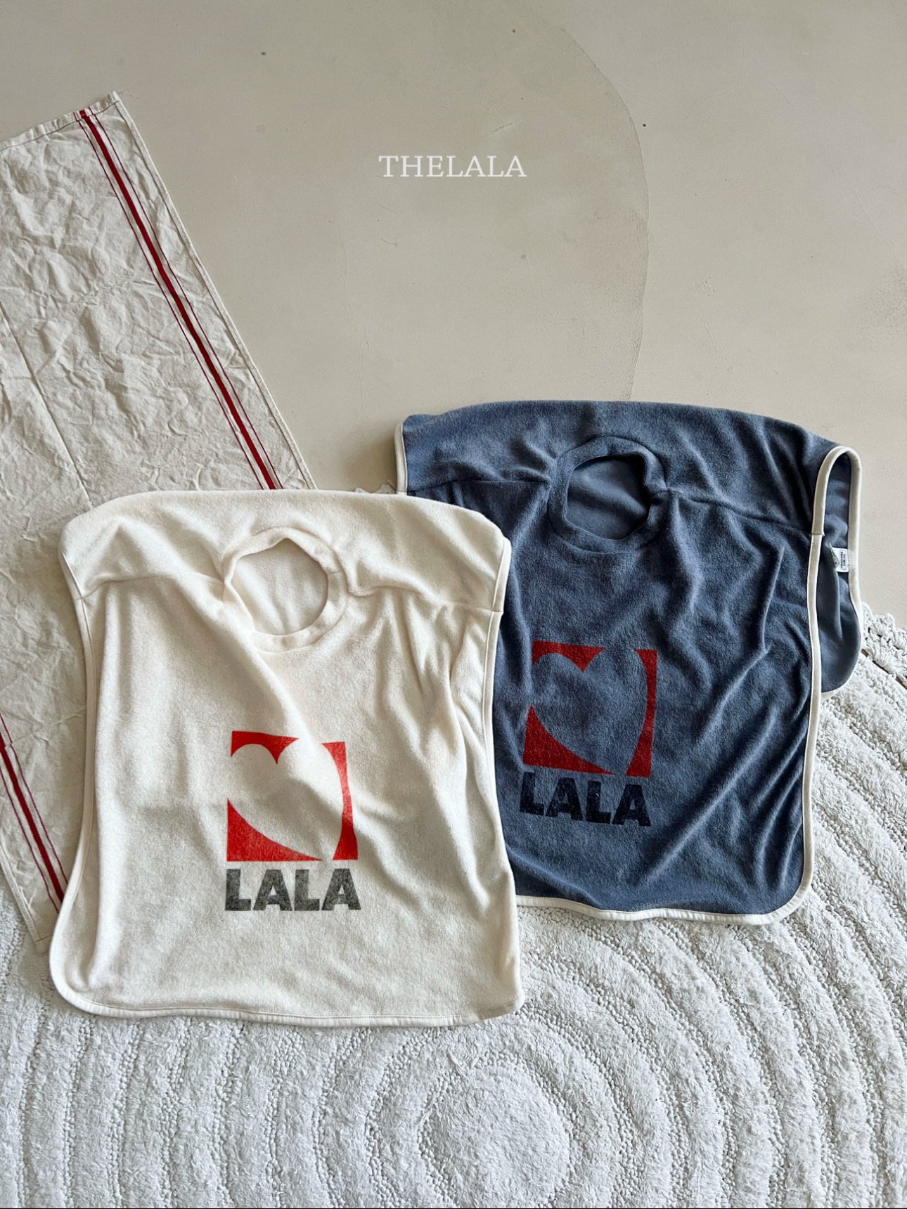 🌸預訂 韓國直送🌸🇰🇷THELALA兩色愛心標誌印花寬鬆背心