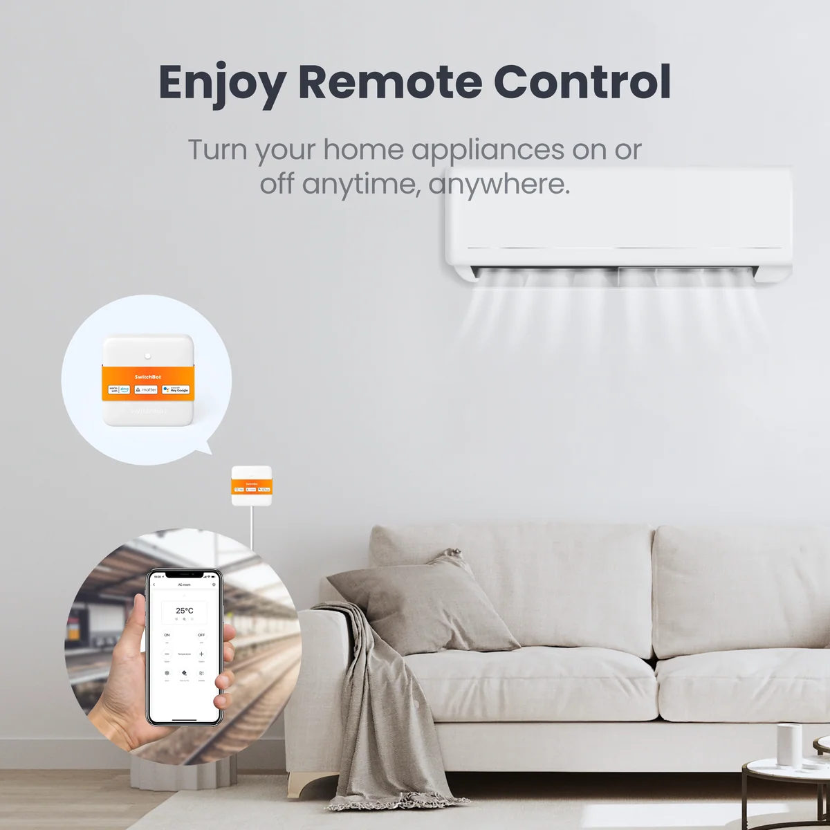 香港行貨 SwitchBot - Hub Mini 智能紅外線遙控整合智能管家 (支援Matter版本 直入HomeKit)