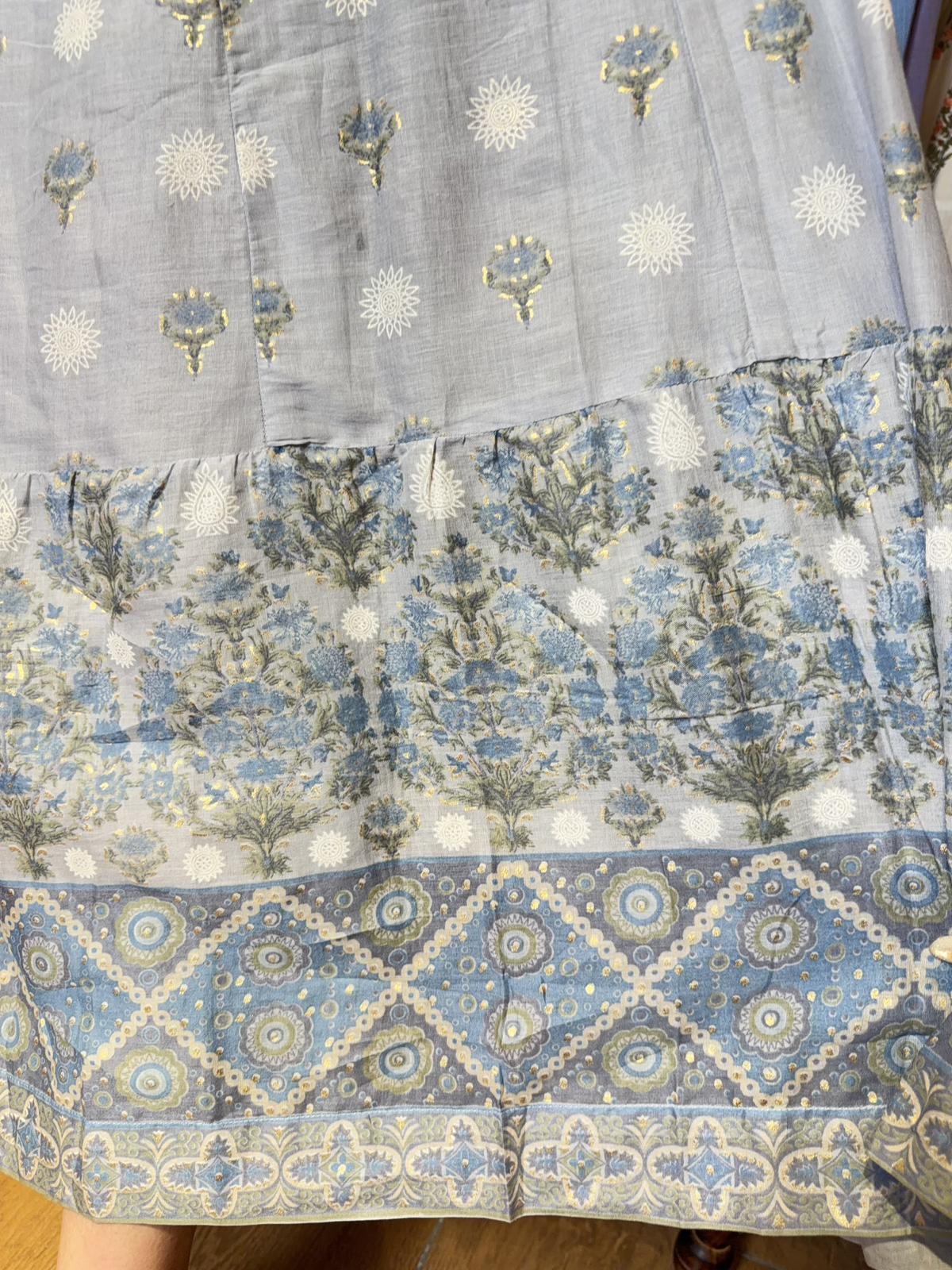 Fog Blue Dandelion with Rope OP 53" #1451