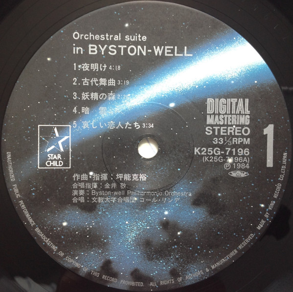(附POSTER) 富野由悠季 < 聖戰士登霸IV 管弦樂組曲 In Byston-Well > 1984 LP黑膠唱片
