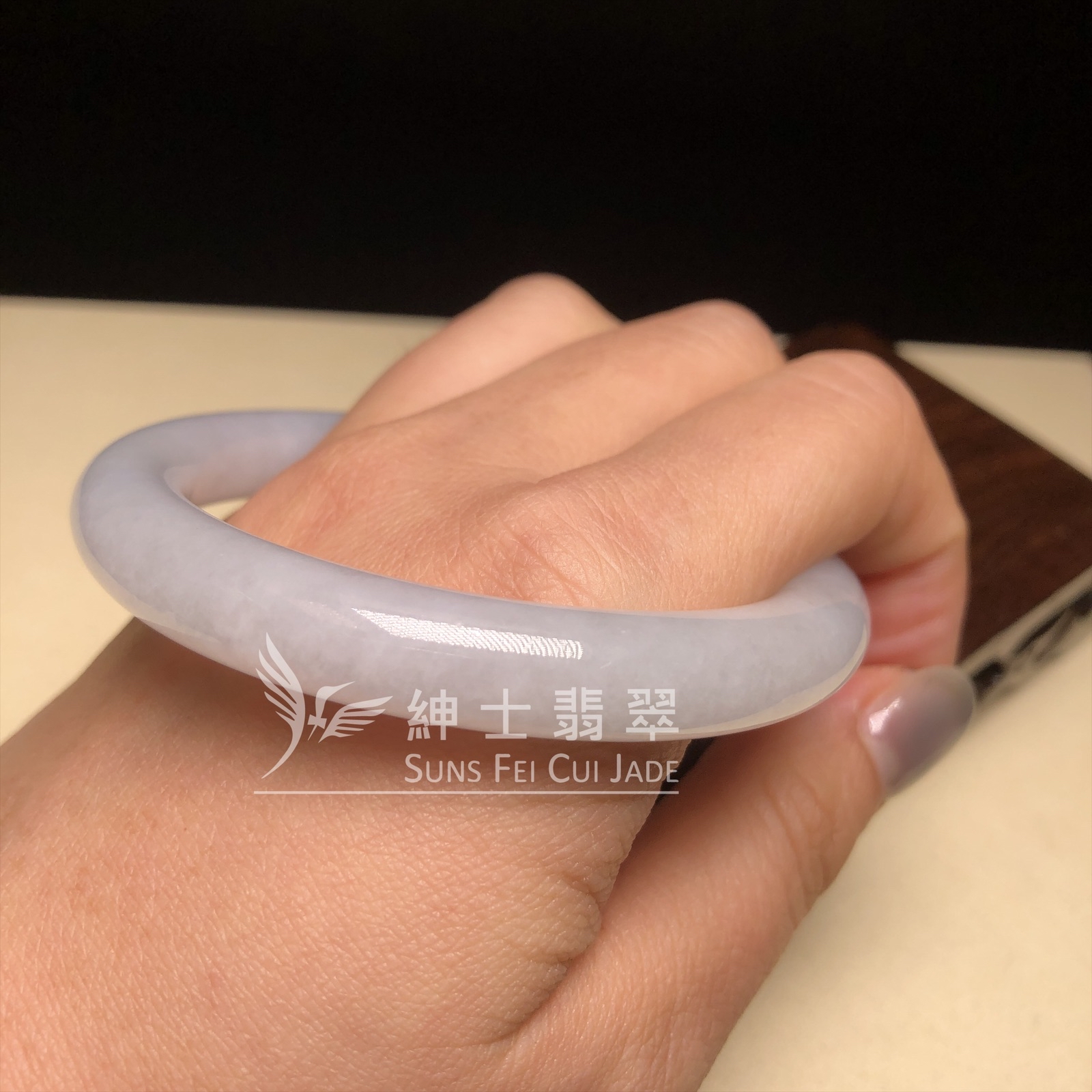 YM0288 白月光圓鐲54.5mm