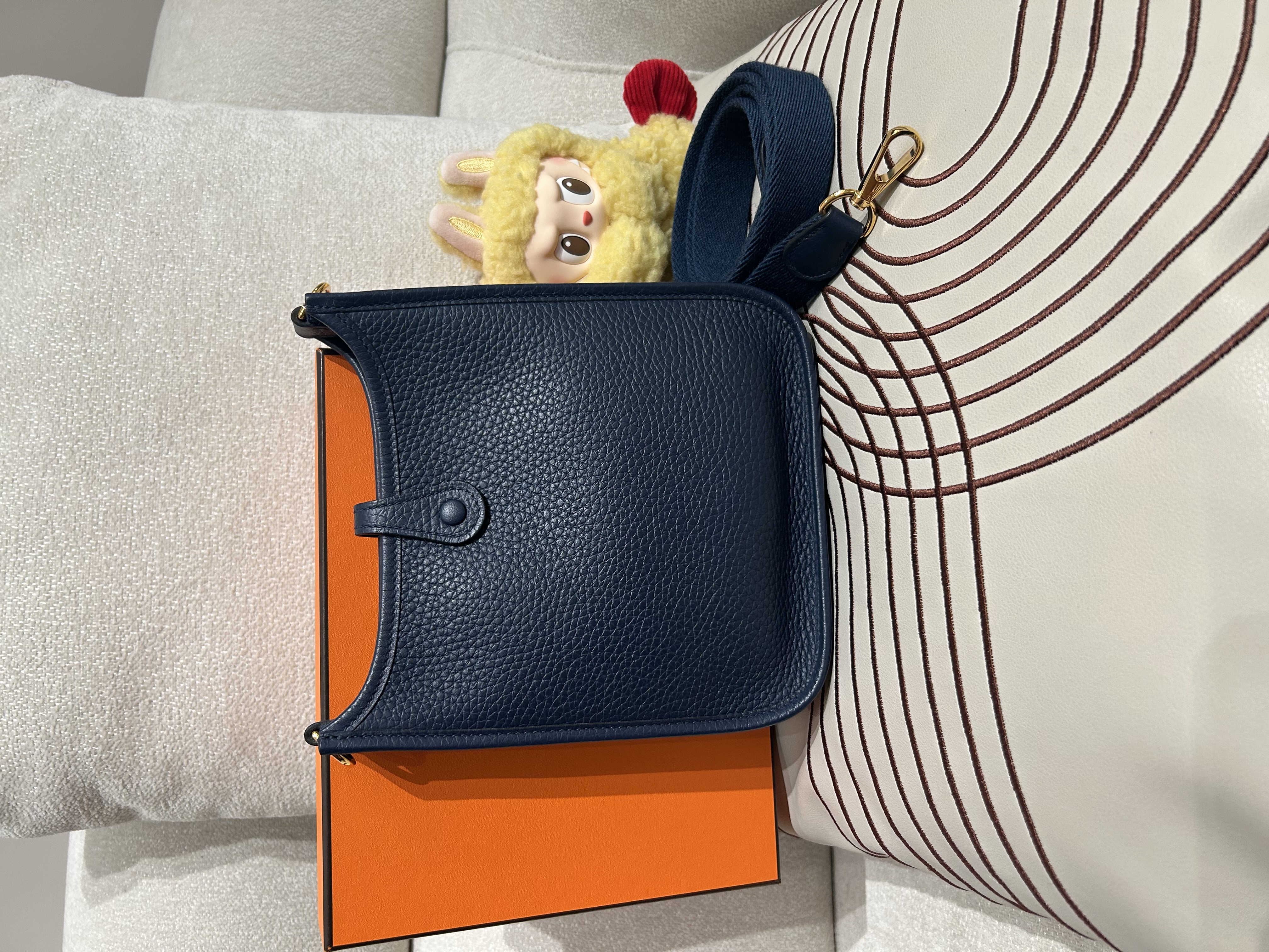 Hermes Mini Evelyne Stamp B 100%Authentic, 99%New ✅Dust bag ✅Box