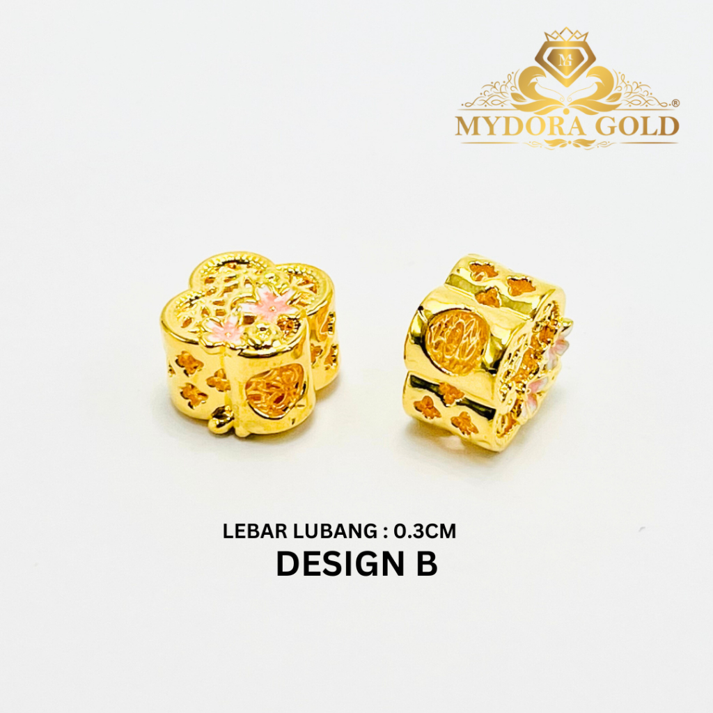 MYDORA Charm Bead Clover Lattice Bloom (5G) l EMAS 916/22K