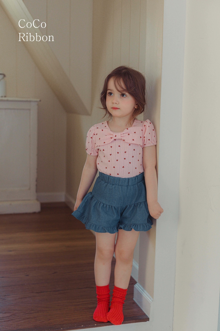 【預訂】 韓國直送 南大門童裝 心心圖案上衣