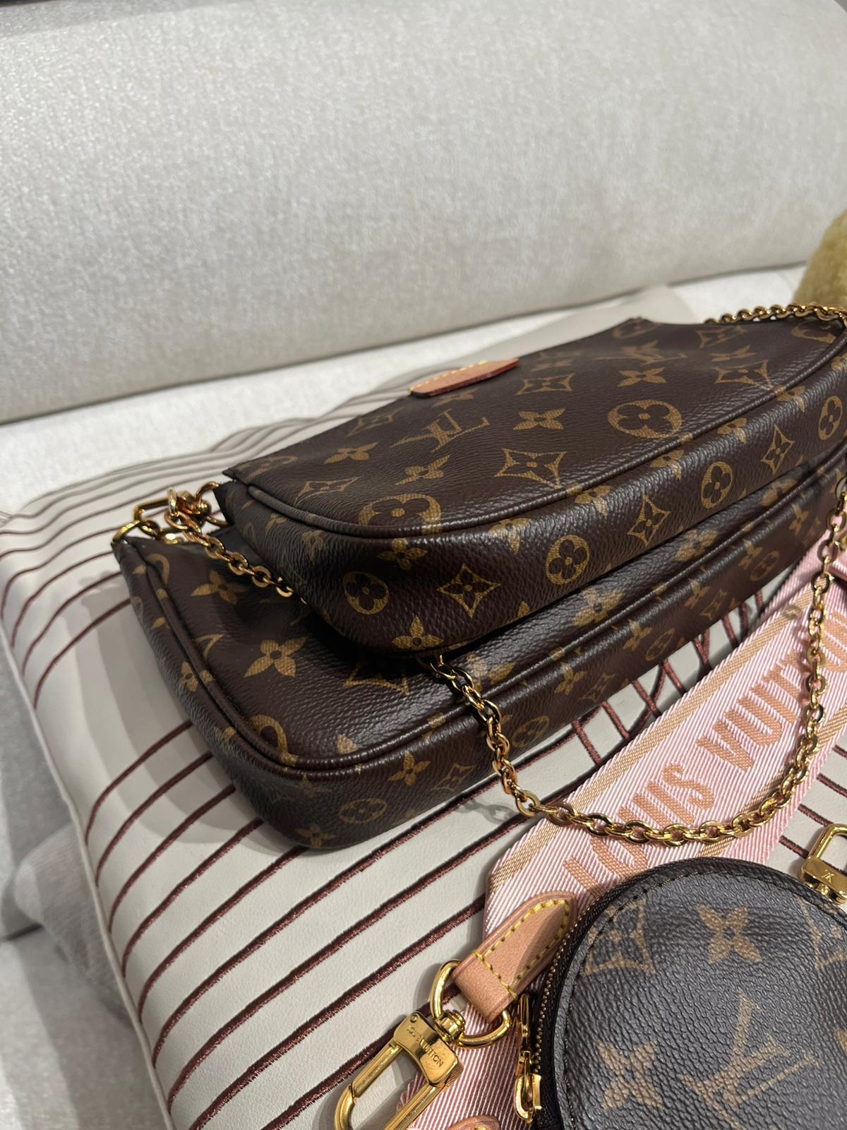 Lv Multi Pochette Accessoires 5合1 100%Authentic ,95%new ✅dust bag✅strap✅box 