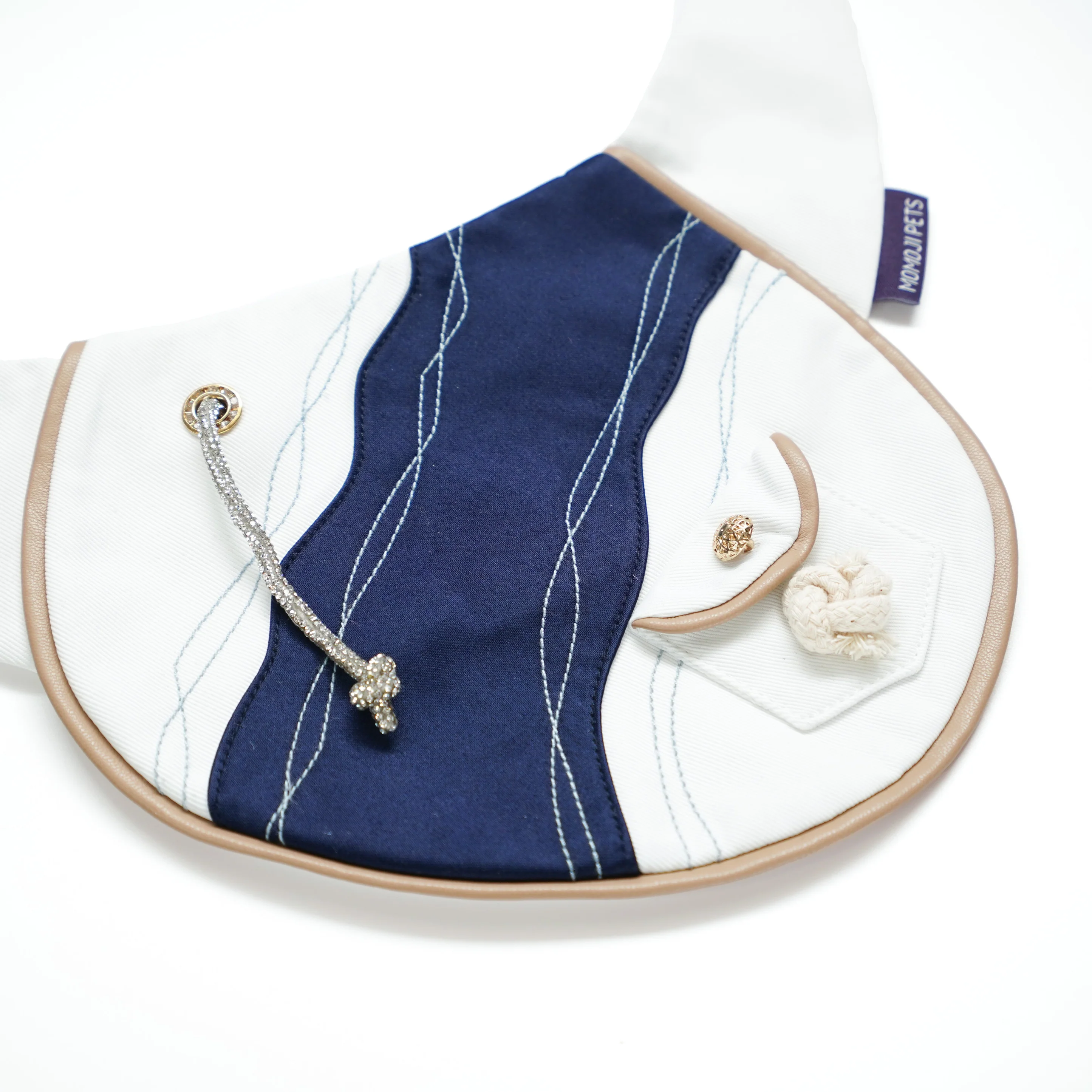 MOMOJI Antibes (2-French Riviera Blue) | Pet Neckwear