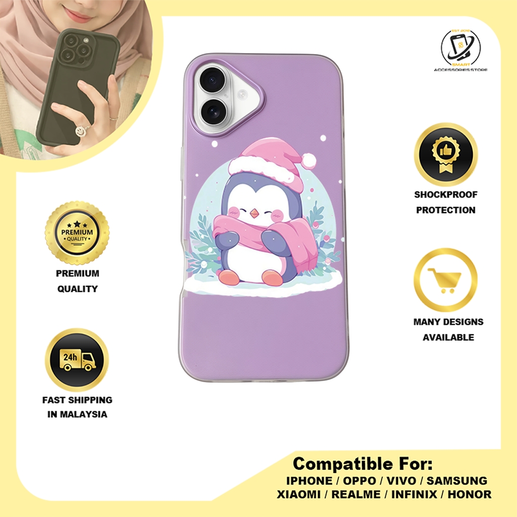 JELLY CASE PHONE FOR IPHONE - DESIGN PENGUIN A