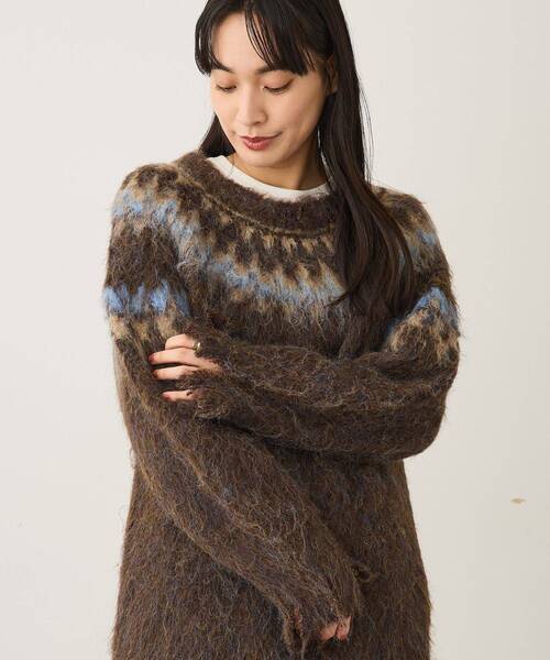 北歐風拉絨針織冷衫