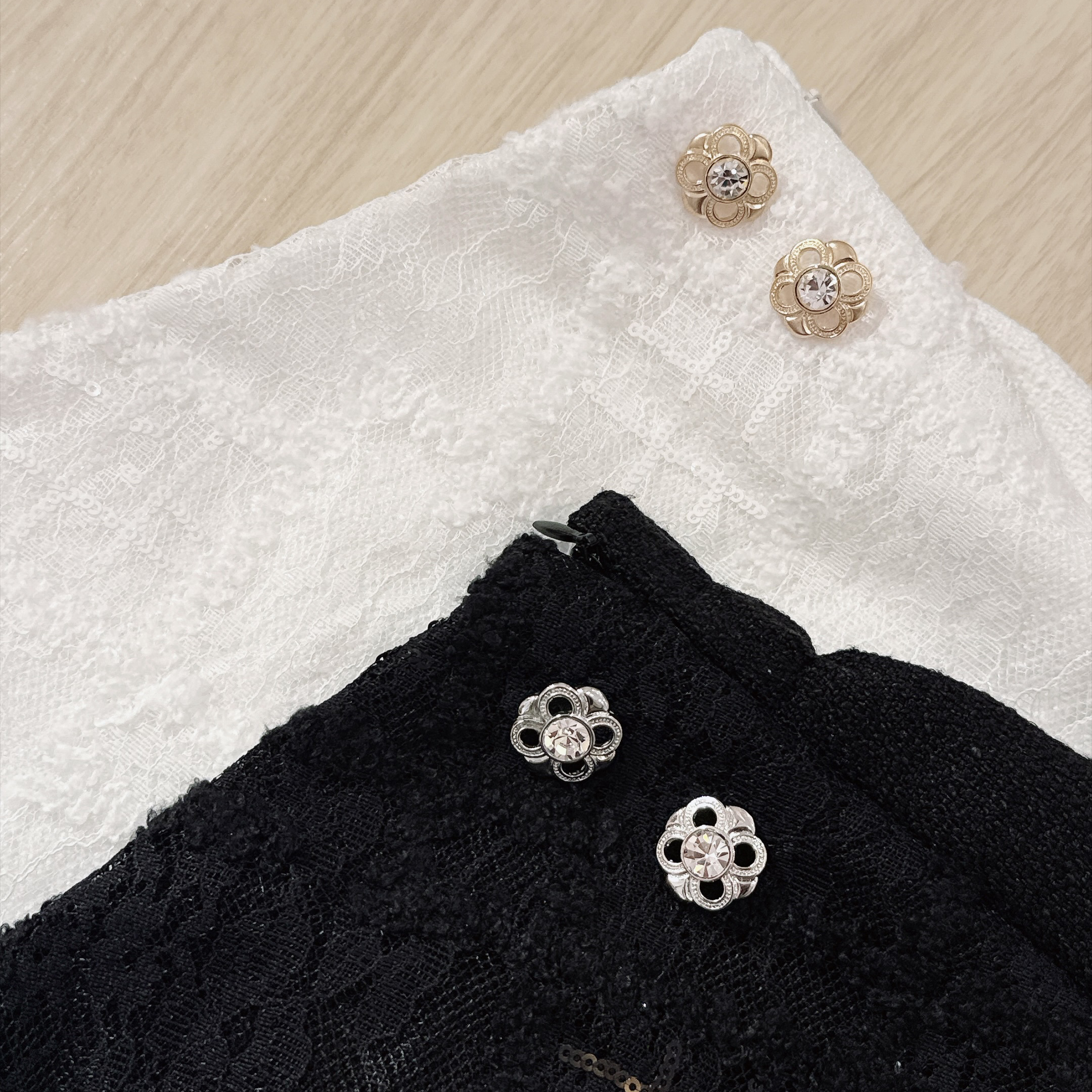 #HANNA-made# Tweedy Jacquard Skort