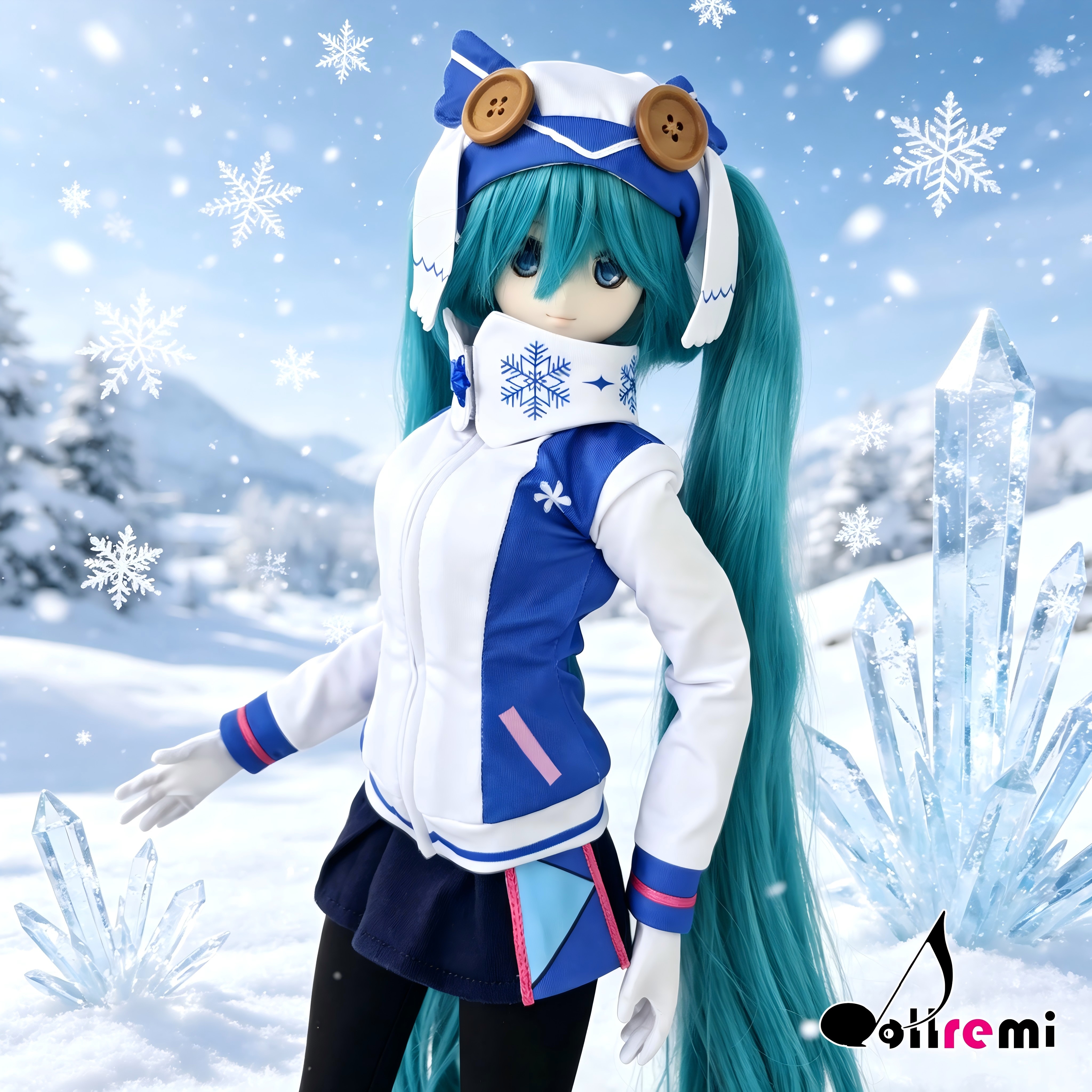 【dollremi】(DD0926) COS 初音未來 Hatsune Miku - SNOW MIKU 雪未來 2016