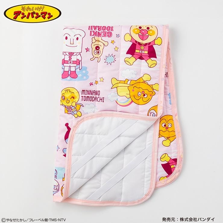 🇯🇵限量預訂 日本直送🇯🇵粉紅色麵包超人朋友們印花床墊70x120cm