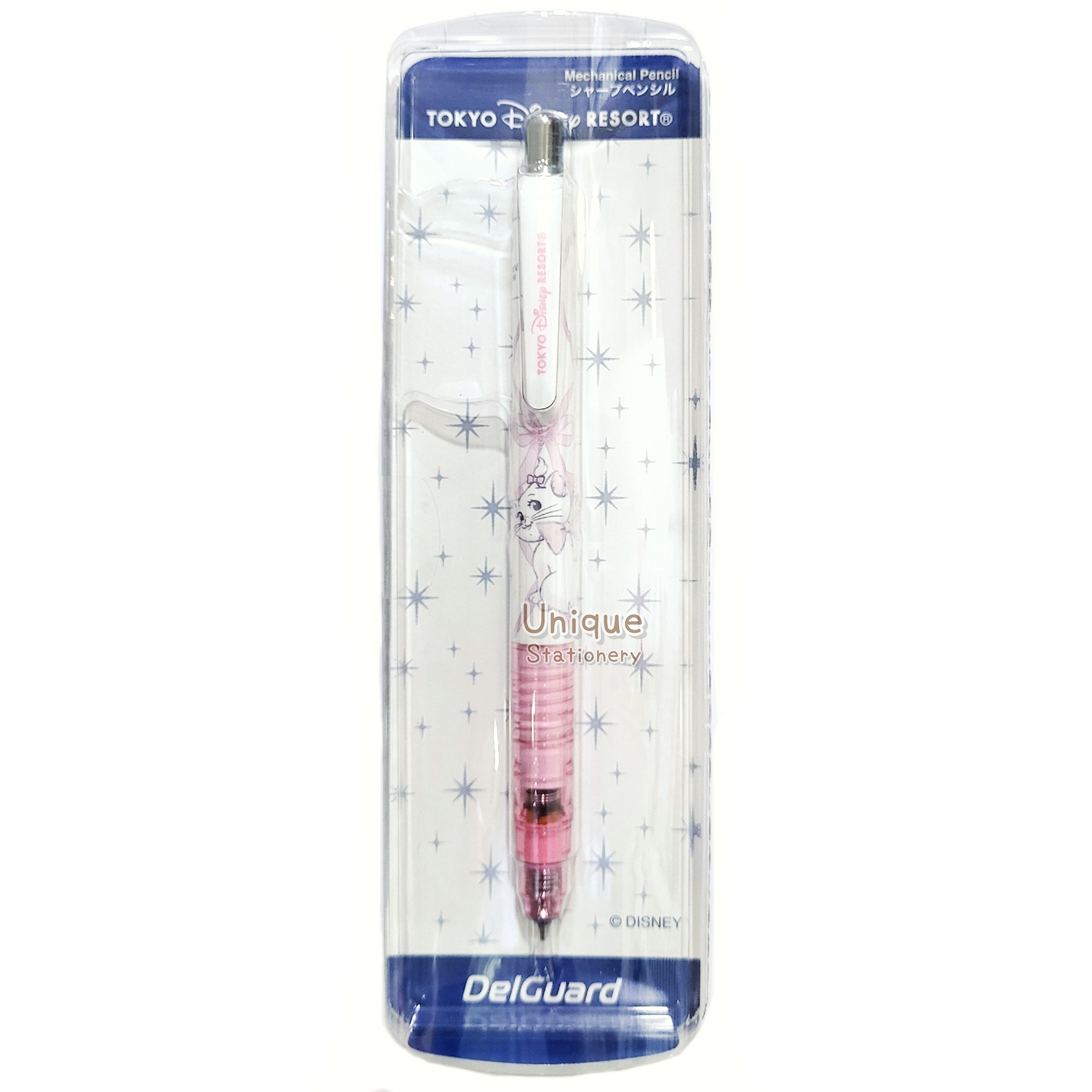 現貨｜【日本 Disney Store 限定】Marie 瑪麗貓 富貴貓 日本製 Zebra DelGuard 0.5mm 不斷芯 鉛芯筆 (077850)
