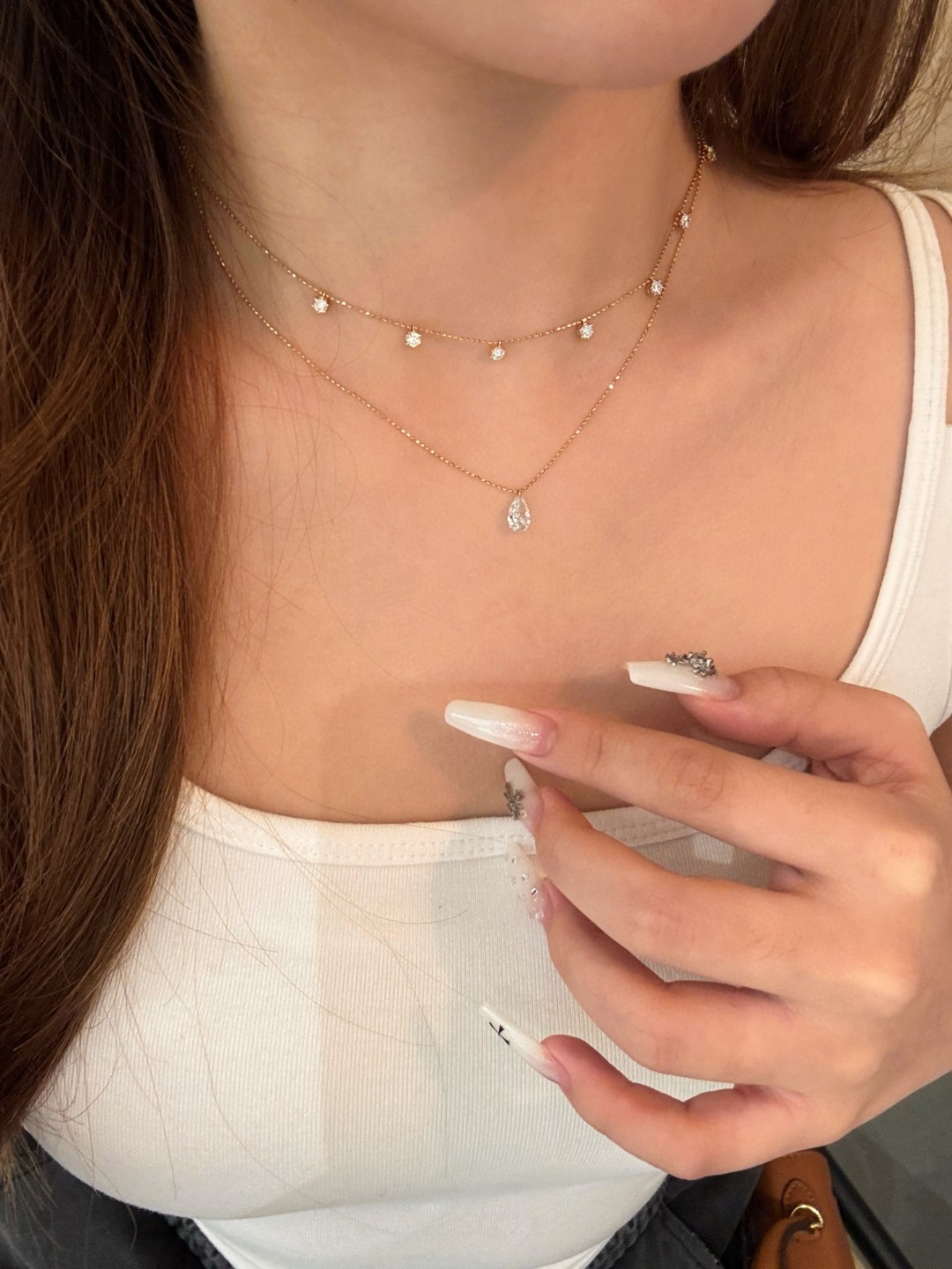 18K Lab Diamond Necklace 