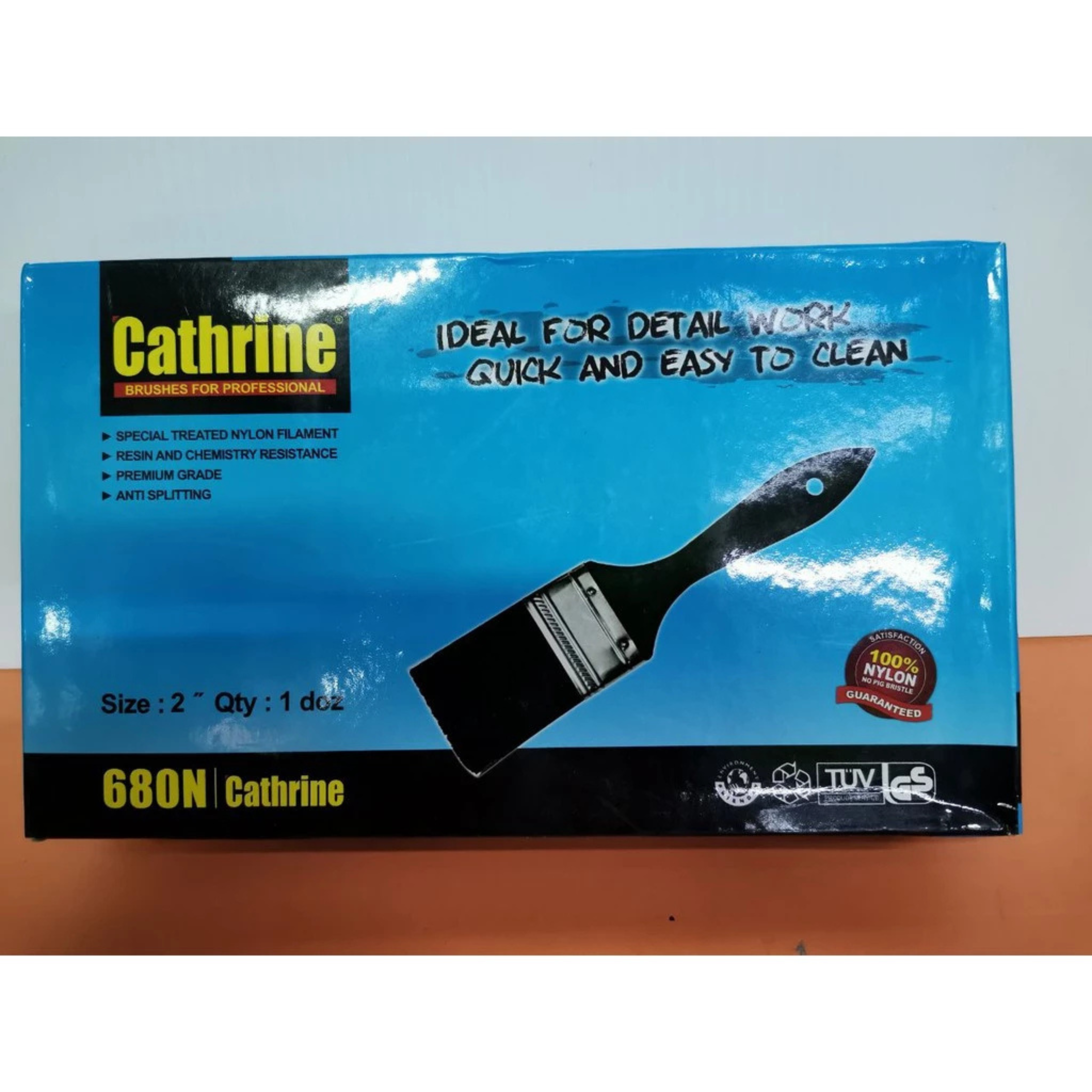 680N PAINT BRUSH CATHRINE BRUSHES FOR PROFESSIONAL MEDIUM DUTY PAINT ( BRUSH HITAM )