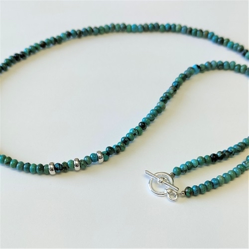 只按訂單生產~Atease MINI TURQUOISE BEADS NECKLACE pre order/訂購