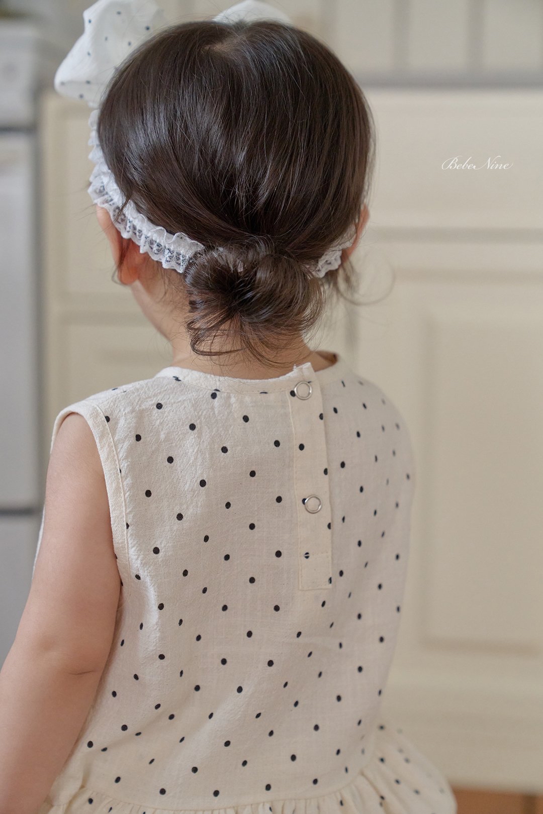 ☀️預訂 韓國直送☀️🇰🇷Bebenine兩色波點荷葉邊下擺背心燈籠褲套裝