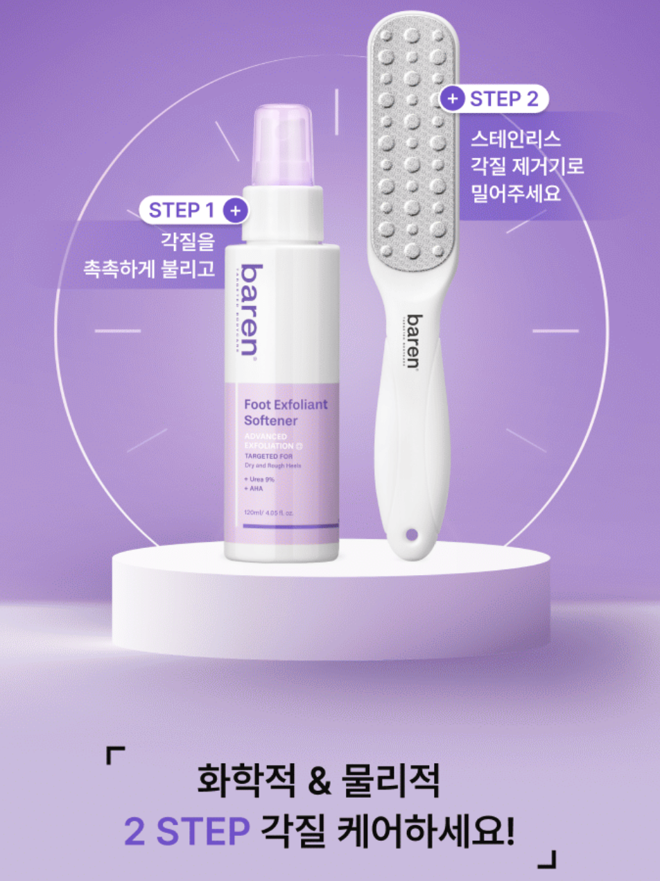 LIZ 媽媽推介｜韓國Baren 足部去角質 磨皮修護 美足套裝｜Foot Callus Eraser Home Set 