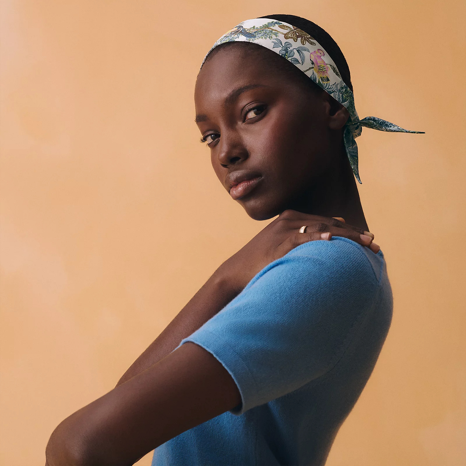 Hermès 全新🆕 100%絲 Equateur圖案 Twilly