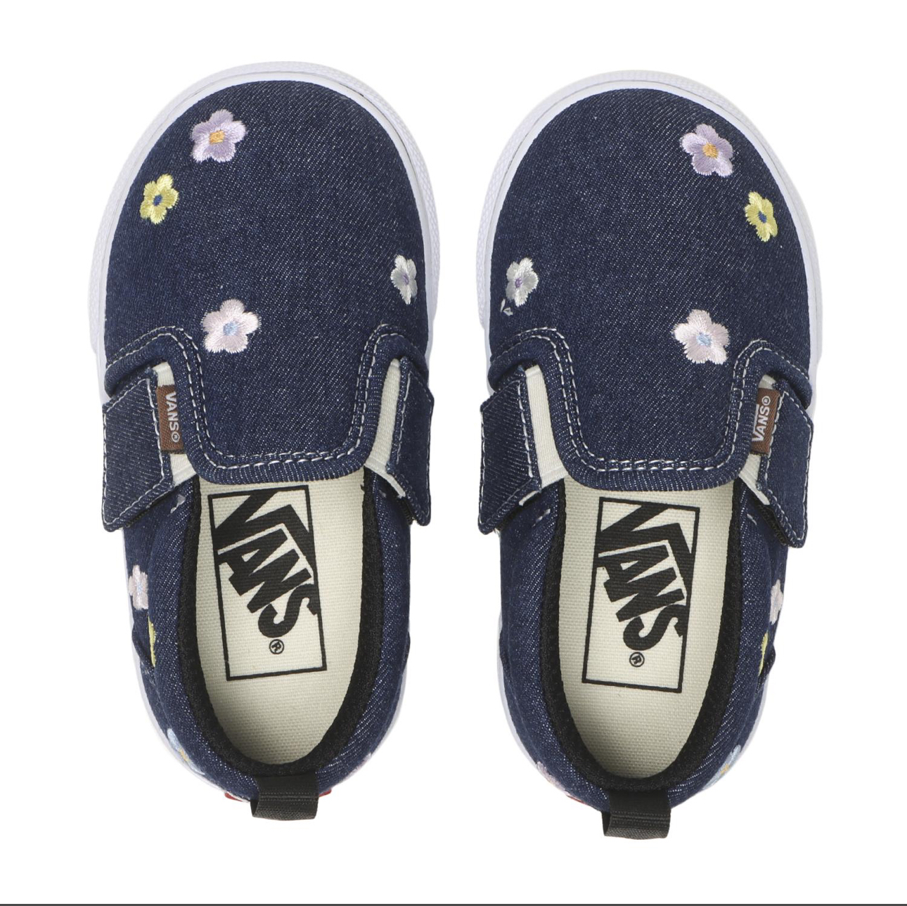 🇯🇵預訂 日本直送🇯🇵Vans 花朵刺繡牛仔布SLIP ON(Baby)