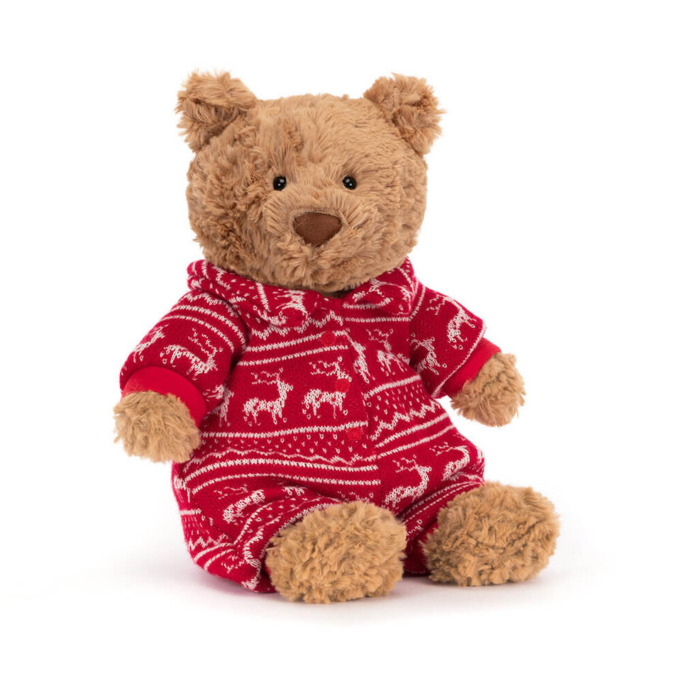 jELLYCAT Bartholomew Bear Winter Pyjamas 聖誕熊