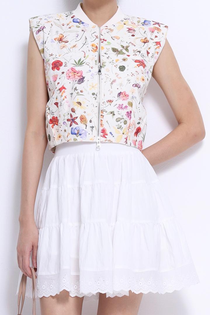 CB2665 Botanical Muse Zip Vest