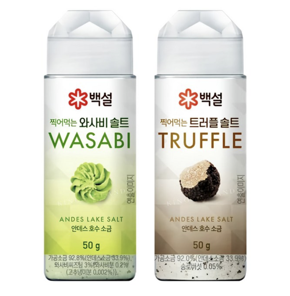 韓國 Beksul 頂級沾鹽系列 黑松露鹽 / 芥末鹽 任選 ｜Truffle / Wasabi Andes Lake Salt