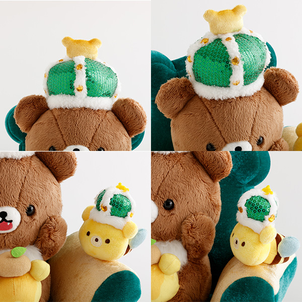 《預訂貨品》全新日本網上限定小熊10週年紀念皇座造型公仔