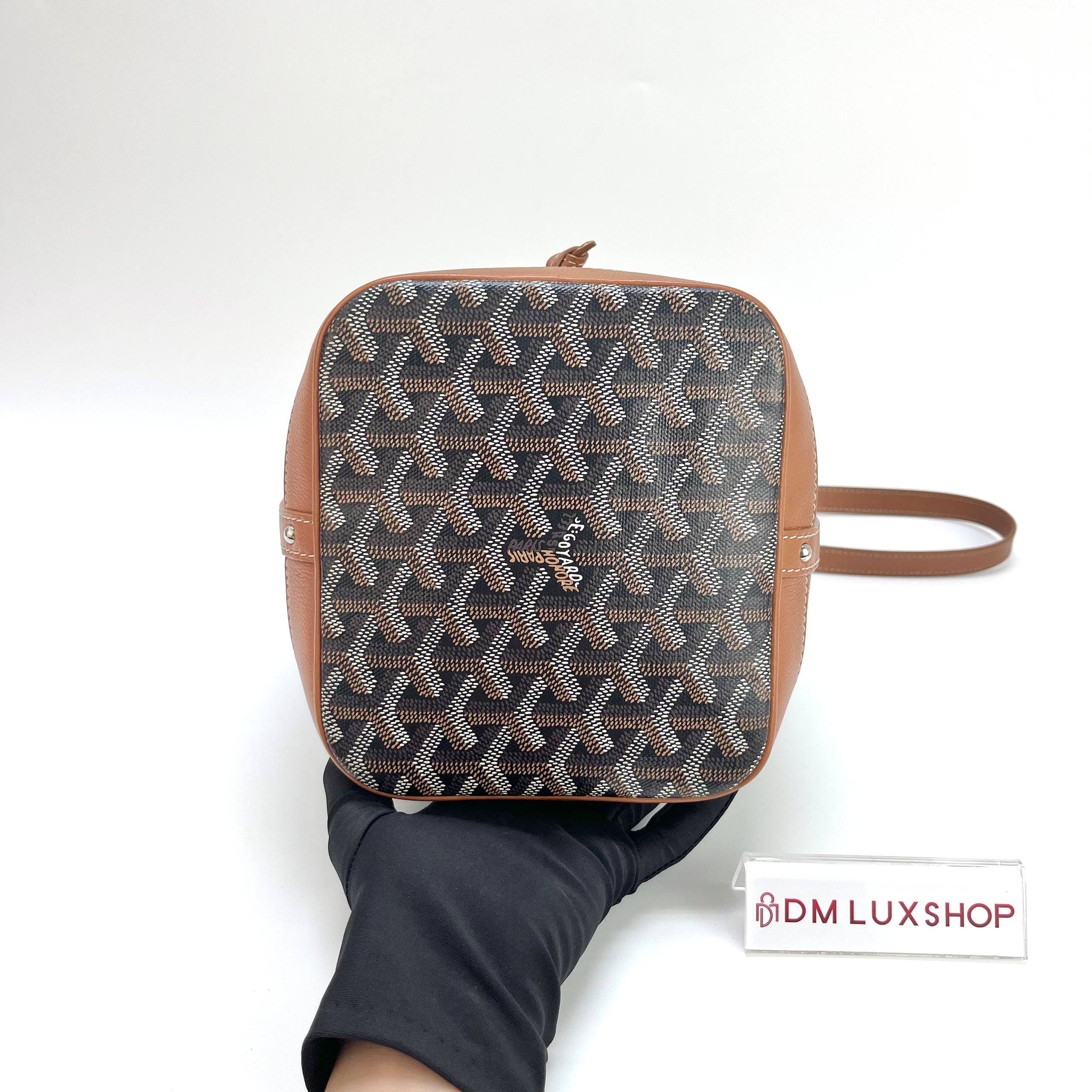 Goyard Petit Flot Brown Bucket Bag