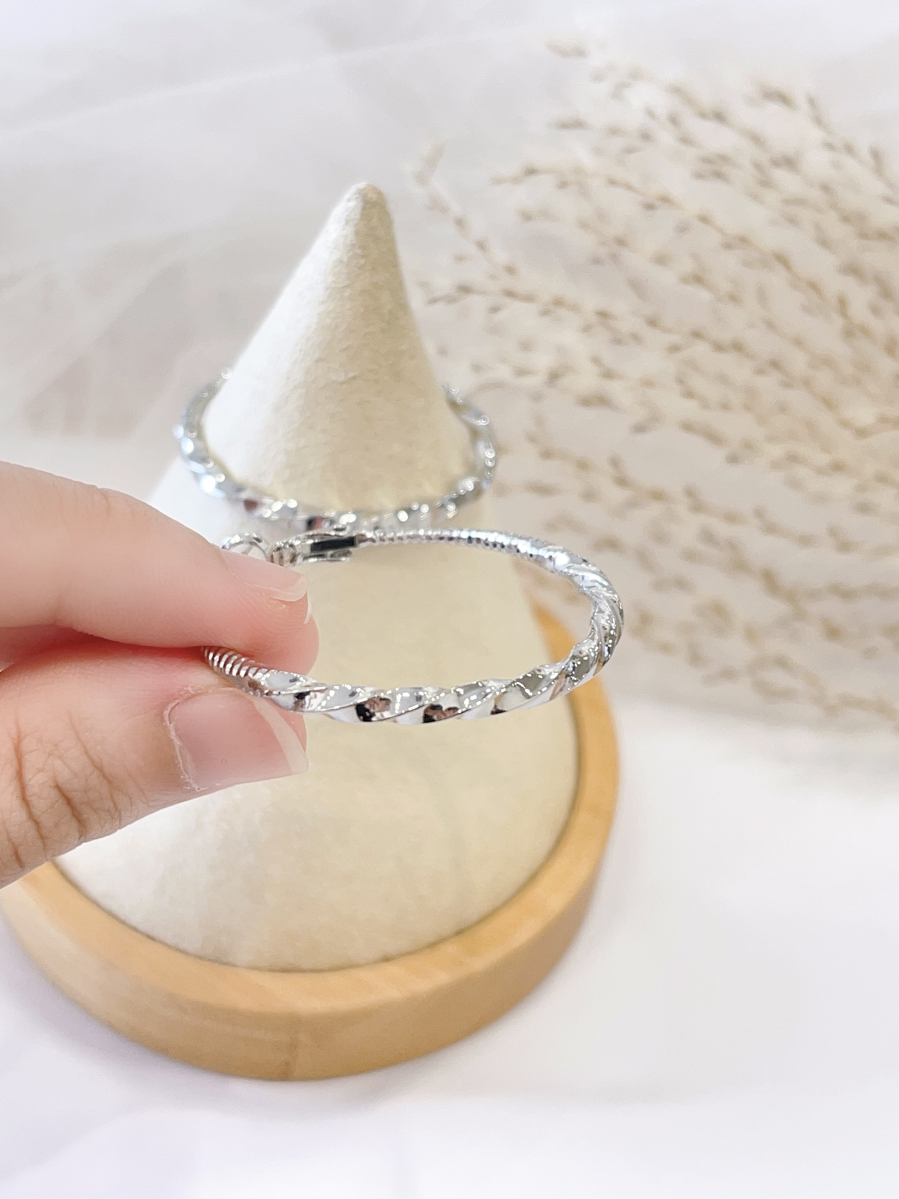 高级感切割纹路耳环