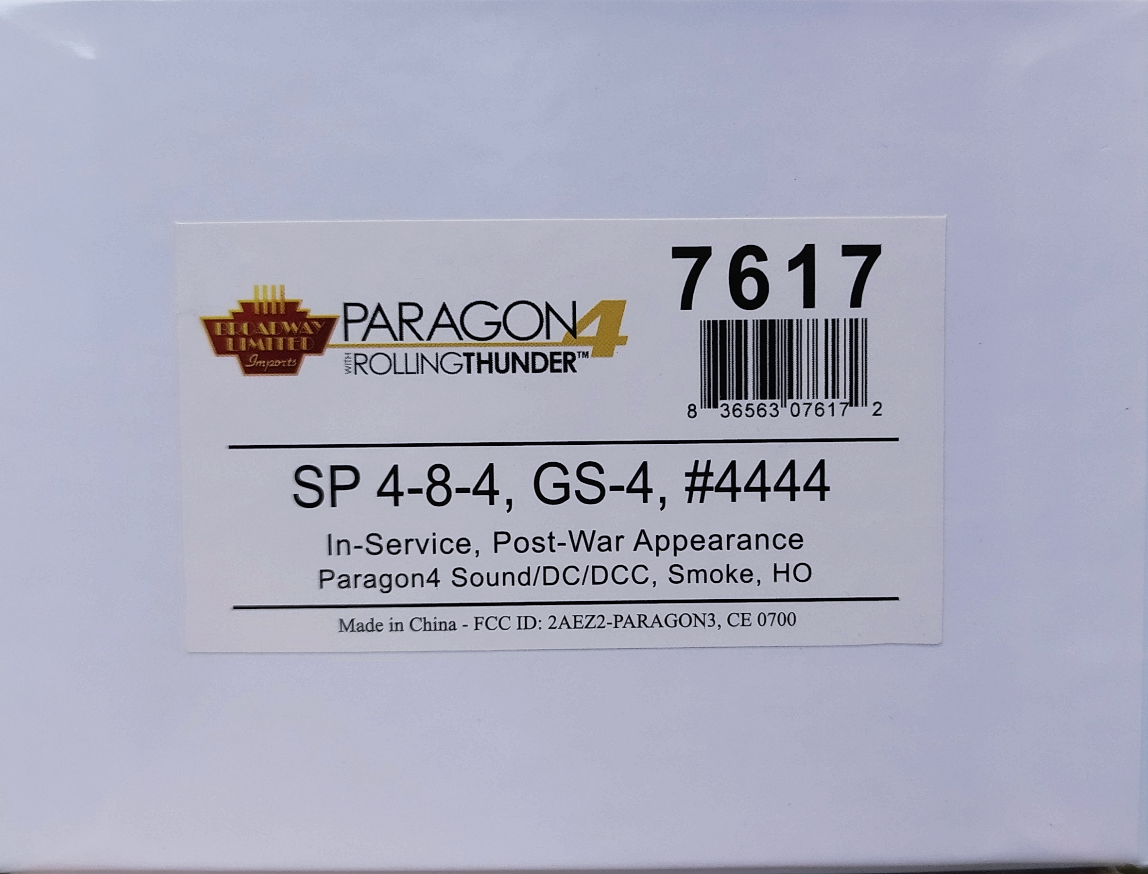 BROADWAY Southern Pacific GS-4 #4444 In-Service Post War Daylight, Paragon4 Sound/DC/DCC Smoke