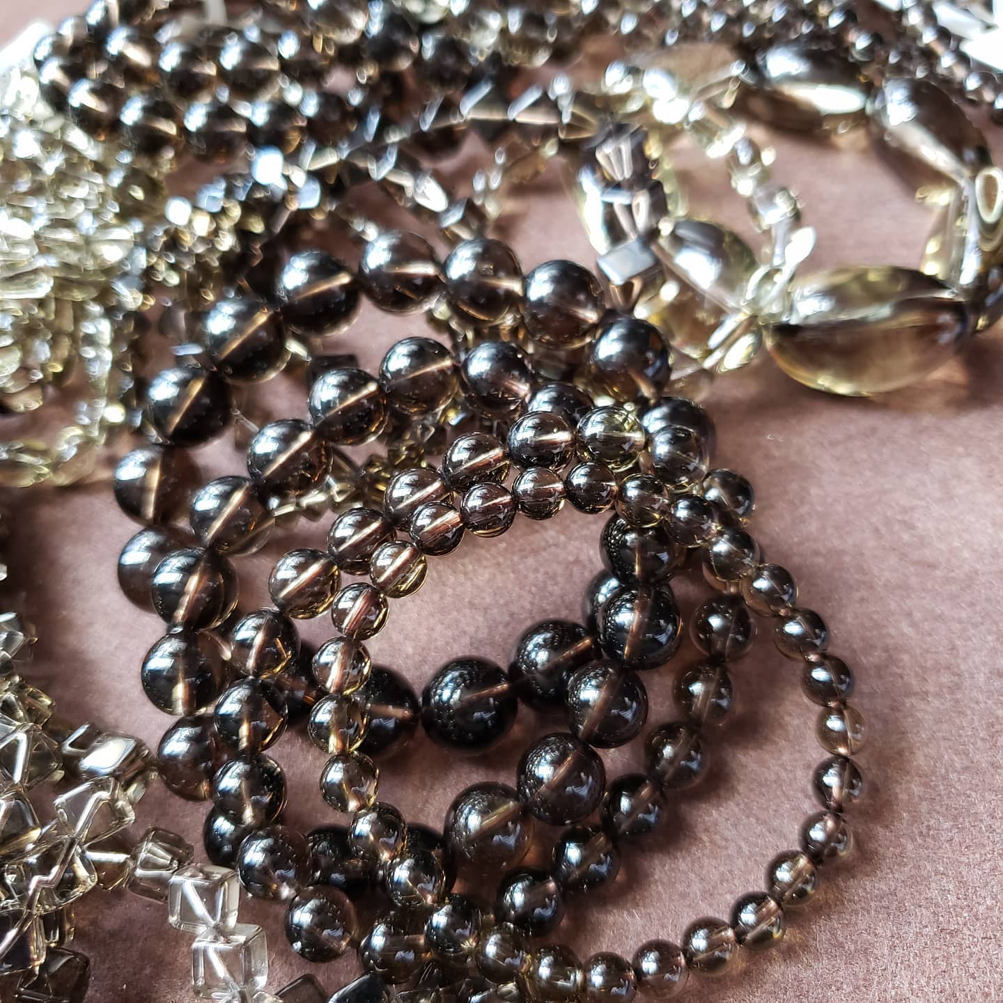 茶水晶手串(Smoky Quartz)