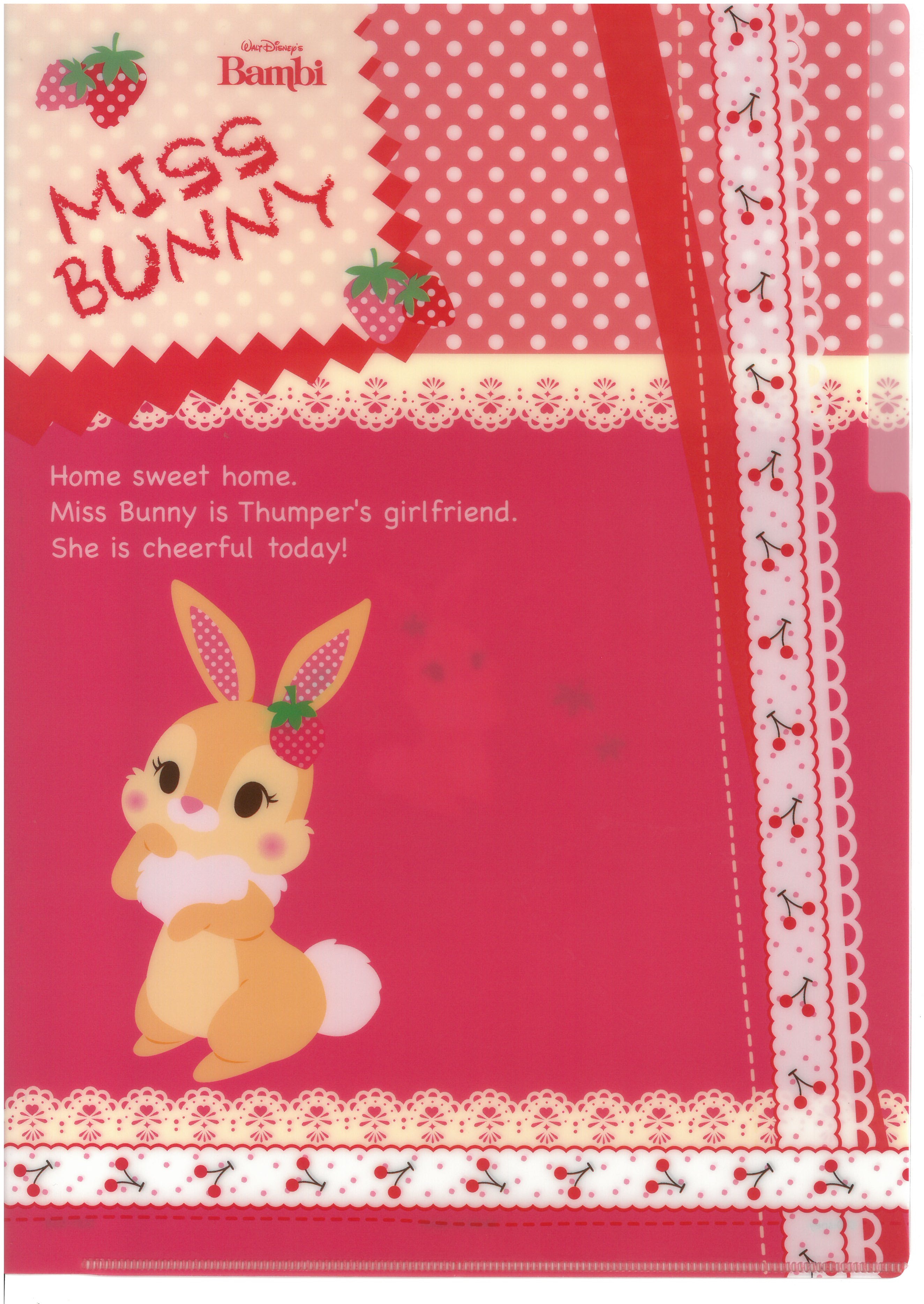 Miss Bunny A4 雙開文件夾 (2129-698)
