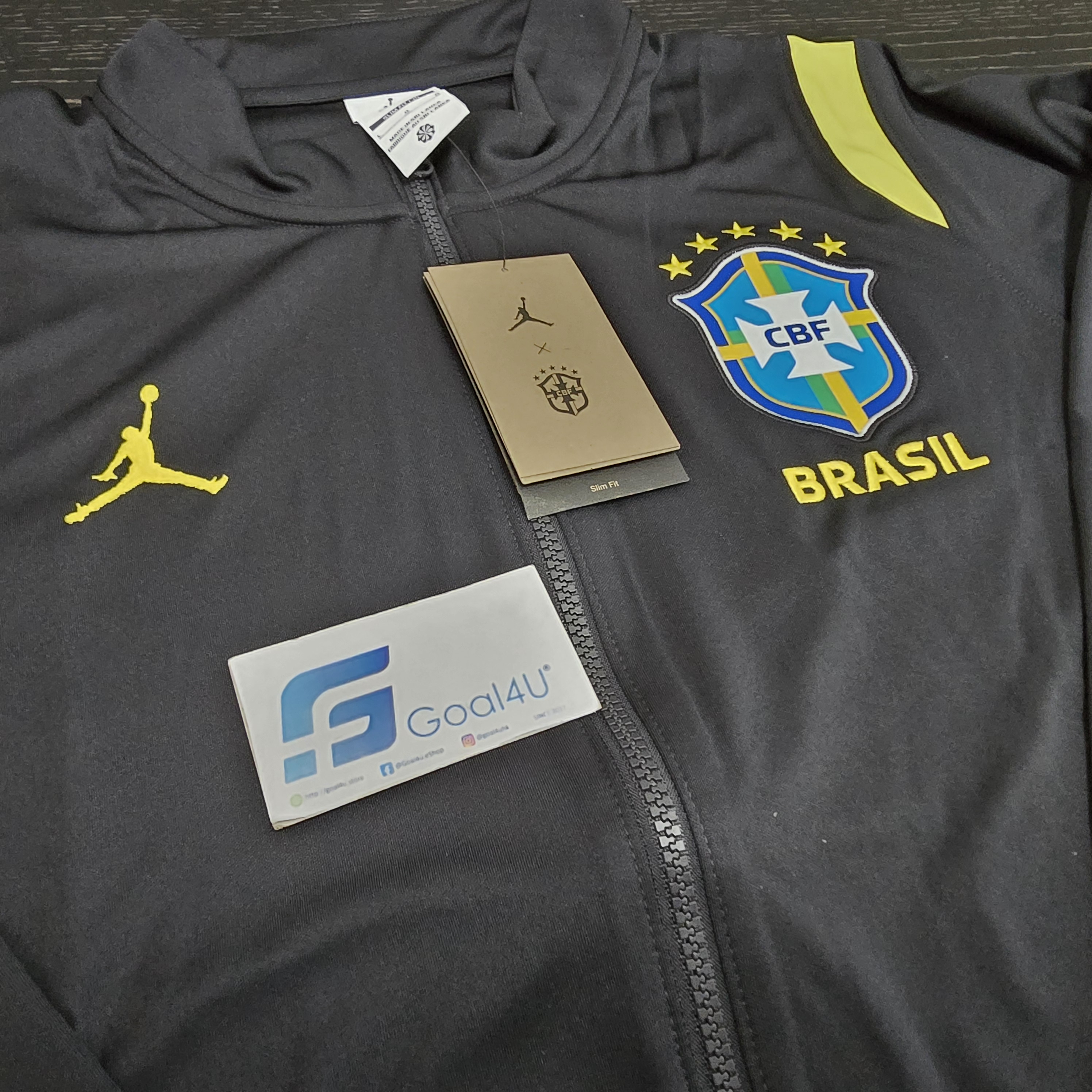 Nike x Jordan Brazil 巴西 2026 黑色 Track Jacket IQ3298