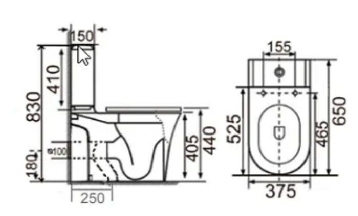 Richford R697A 自由咀座廁