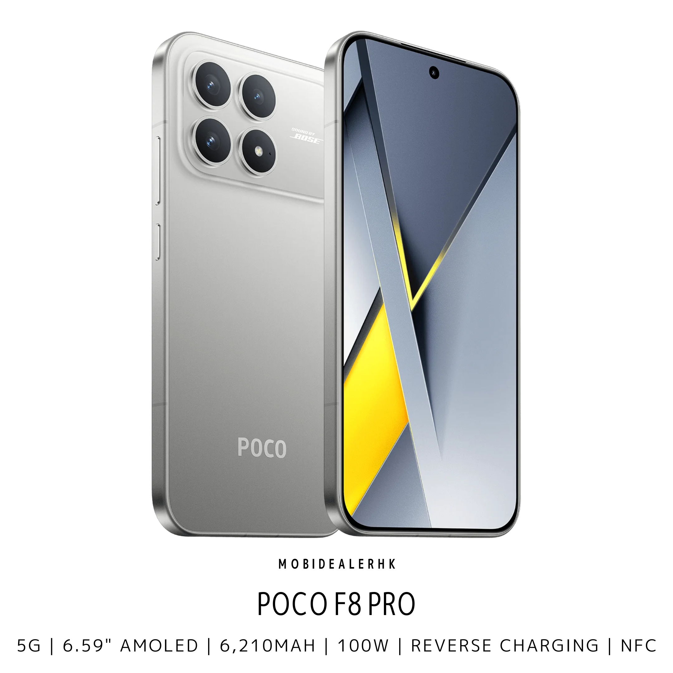 Poco F8 Pro | 5G | 智能手機 | Snapdragon 8 Elite | OIS主鏡頭 | 100W快充 | IP68防水