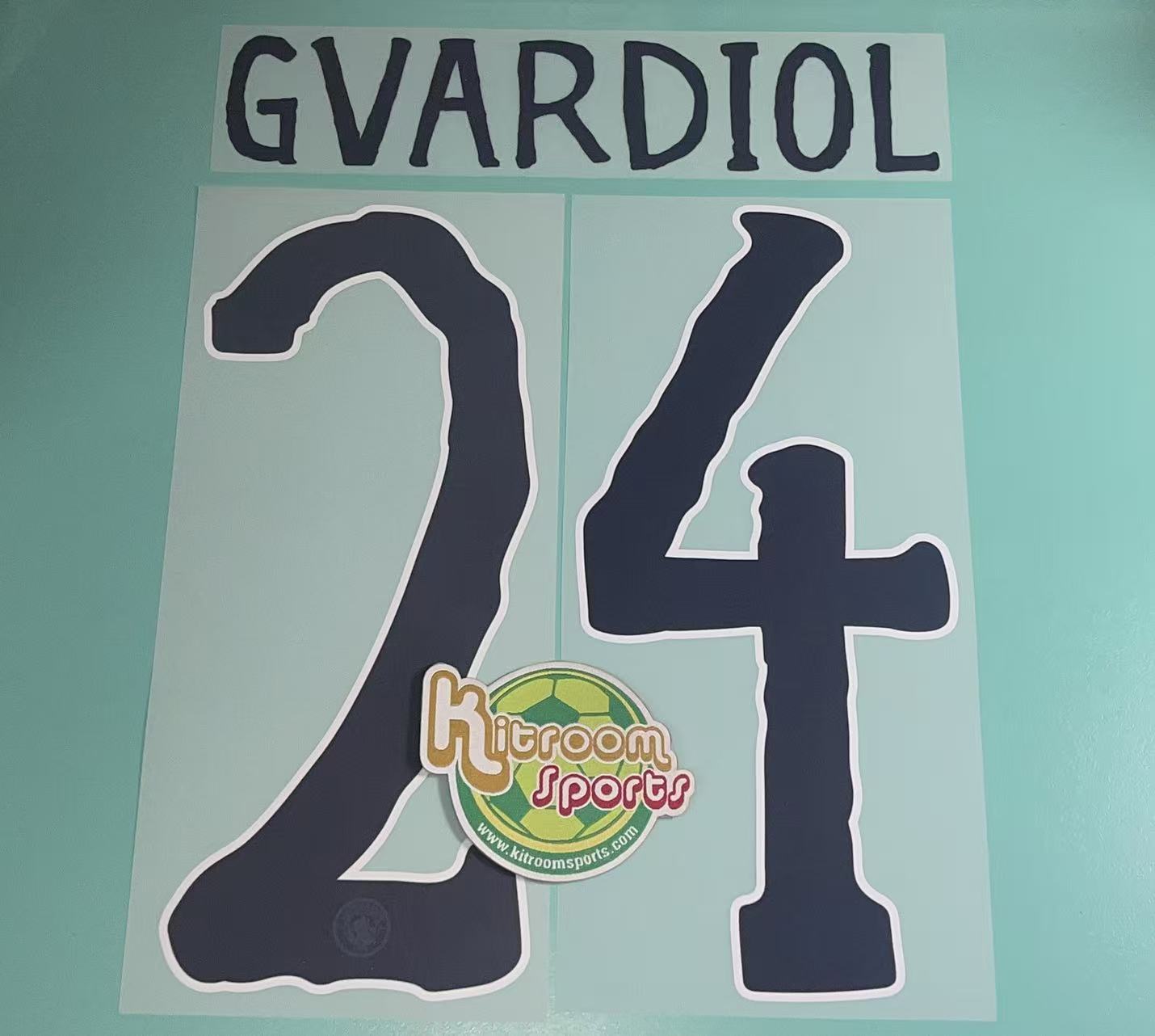2025-26 Manchester City Home CWC Nameset #24 GVARDIOL