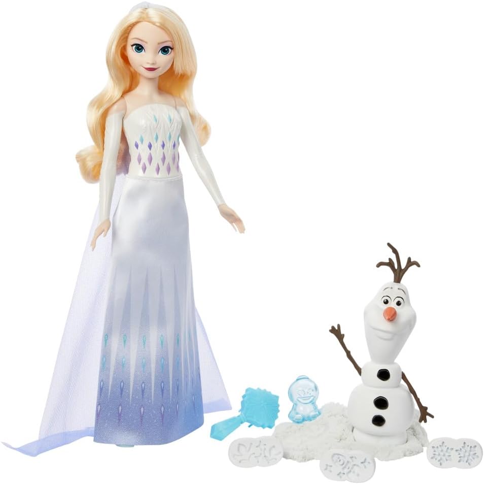 Mattel - Disney Frozen 魔雪奇緣 Elsa & Olaf 魔法印章雪花玩樂套裝
