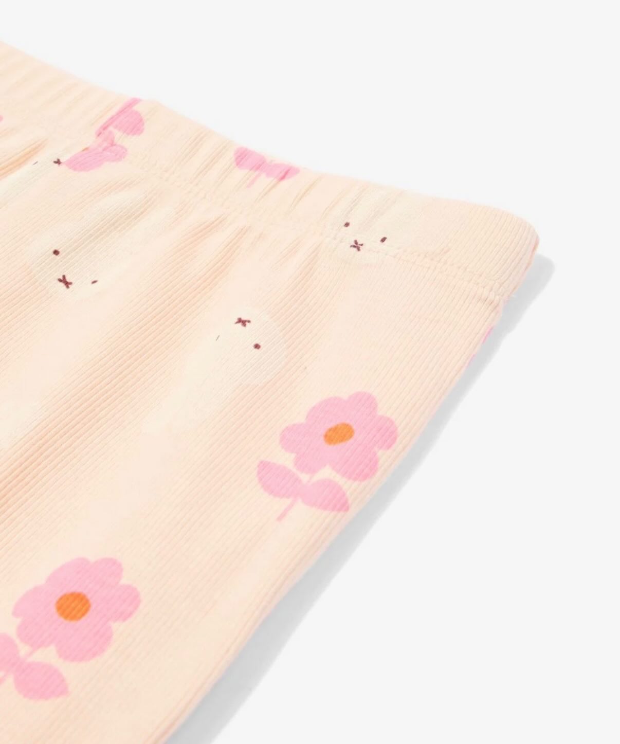 Miffy kids summer pajamas set (peach) 