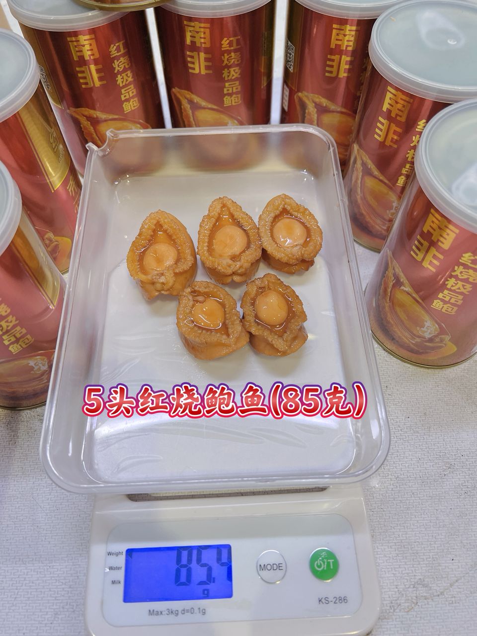 帝皇牌 5頭紅燒鮑魚85gm 個頭飽滿 Emperor brand South Africa Braised Abalone 5pcs