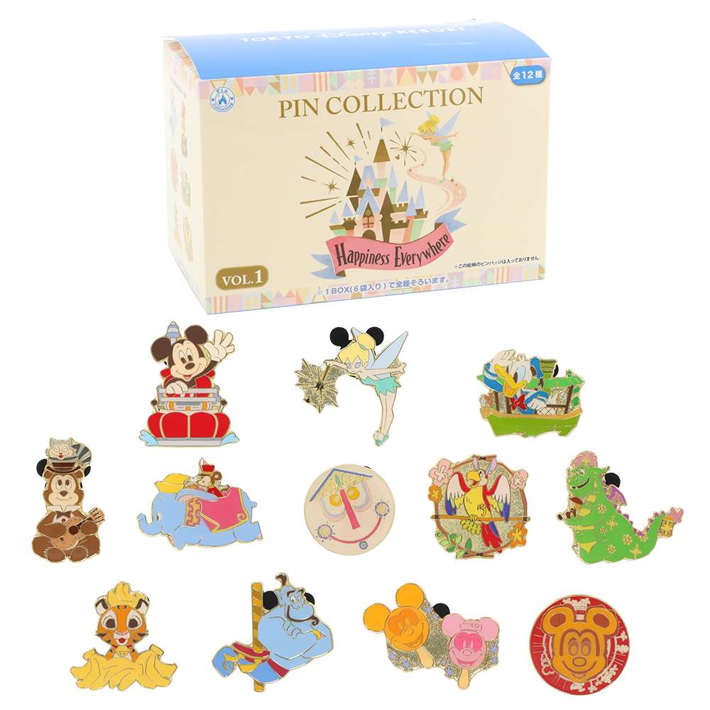 【預訂】TDR Disney Characters pin 12p